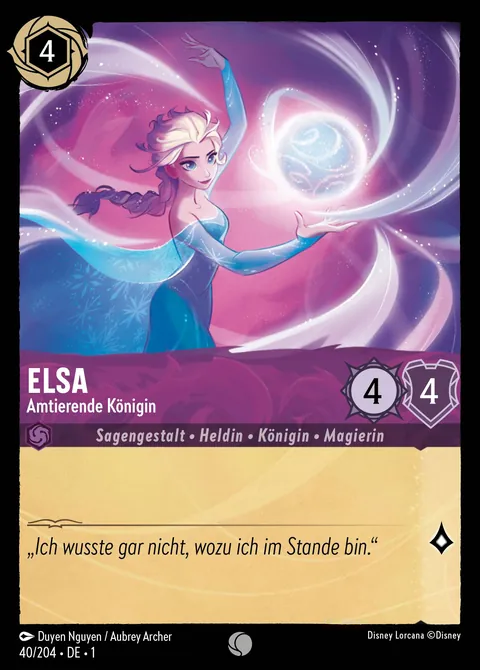 Elsa - Amtierende Königin #040 Das erste Kapitel Disney Lorcana-Karte (Near Mint)