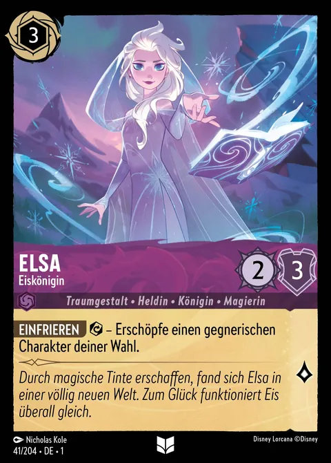 Elsa - Eiskönigin #041 Das erste Kapitel Disney Lorcana-Karte (Near Mint)