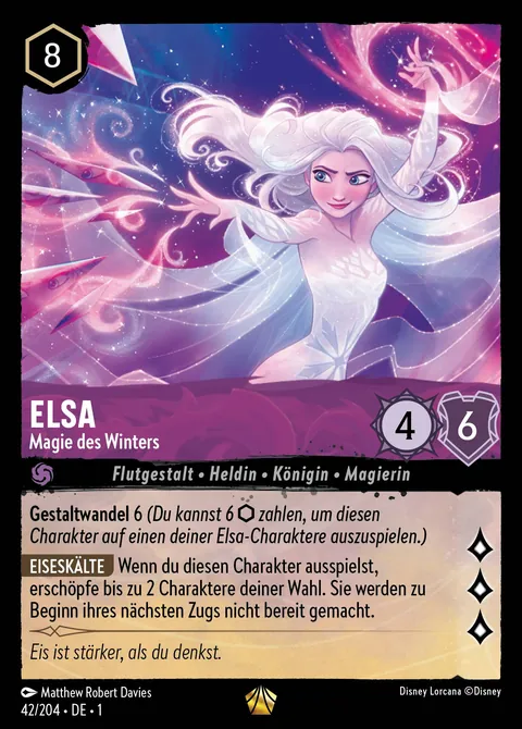 Elsa - Magie des Winters #042 Das erste Kapitel Disney Lorcana-Karte (Near Mint)