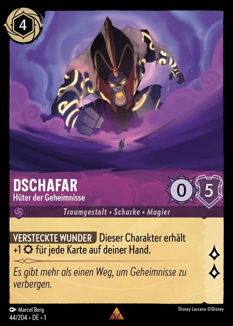 Dschafar - Hüter der Geheimnisse #044 Das erste Kapitel Disney Lorcana-Karte (Near Mint)