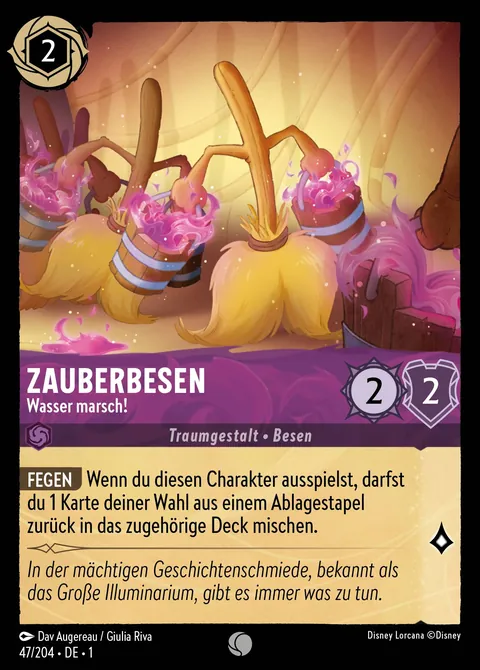 Zauberbesen - Wasser marsch! #047 Das erste Kapitel Disney Lorcana-Karte (Near Mint)