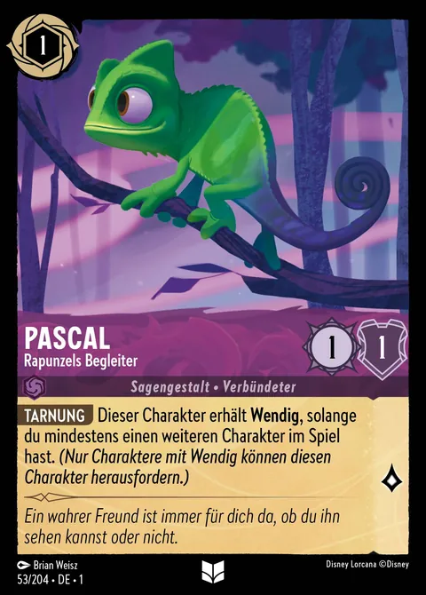 Pascal - Rapunzels Begleiter #053 Das erste Kapitel Disney Lorcana-Karte (Near Mint)