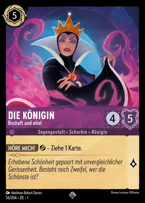 Die Königin - Boshaft und eitel #056 Das erste Kapitel Disney Lorcana-Karte (Near Mint)