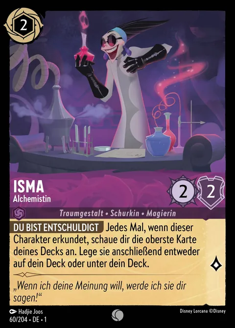 Isma - Alchemistin #060 Das erste Kapitel Disney Lorcana-Karte (Near Mint)