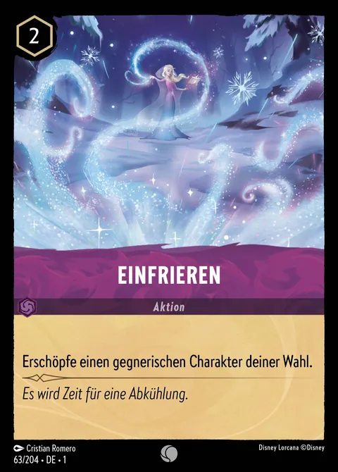 Einfrieren #063 Das erste Kapitel Disney Lorcana-Karte (Near Mint)