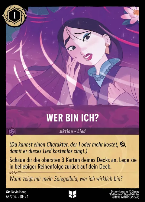 Wer bin ich? #065 Das erste Kapitel Disney Lorcana-Karte (Near Mint)