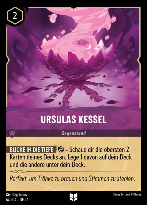 Ursulas Kessel #067 Das erste Kapitel Disney Lorcana-Karte (Near Mint)