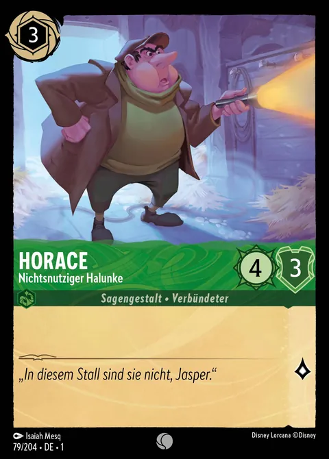 Horace - Nichtsnutziger Halunke #079 Das erste Kapitel Disney Lorcana-Karte (Near Mint)