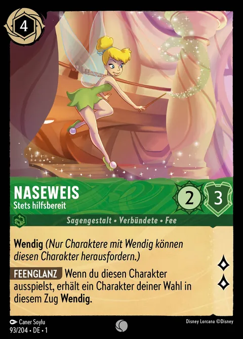 Naseweis - Stets hilfsbereit #093 Das erste Kapitel Disney Lorcana-Karte (Near Mint)