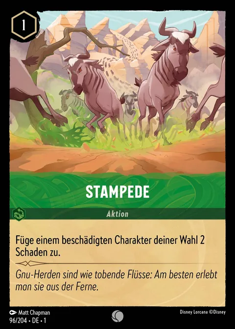 Stampede #096 Das erste Kapitel Disney Lorcana-Karte (Near Mint)