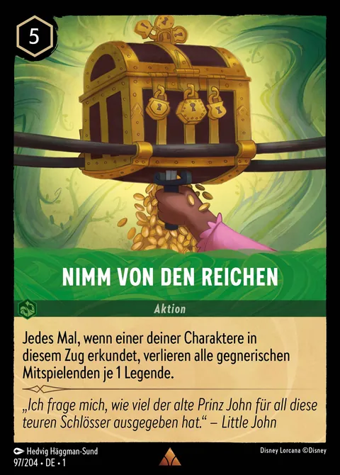 Nimm von den Reichen #097 Das erste Kapitel Disney Lorcana-Karte (Near Mint)