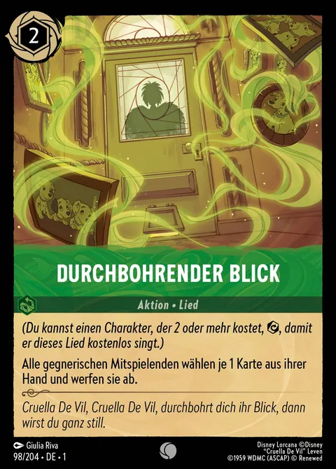 Durchbohrender Blick #098 Das erste Kapitel Disney Lorcana-Karte (Near Mint)