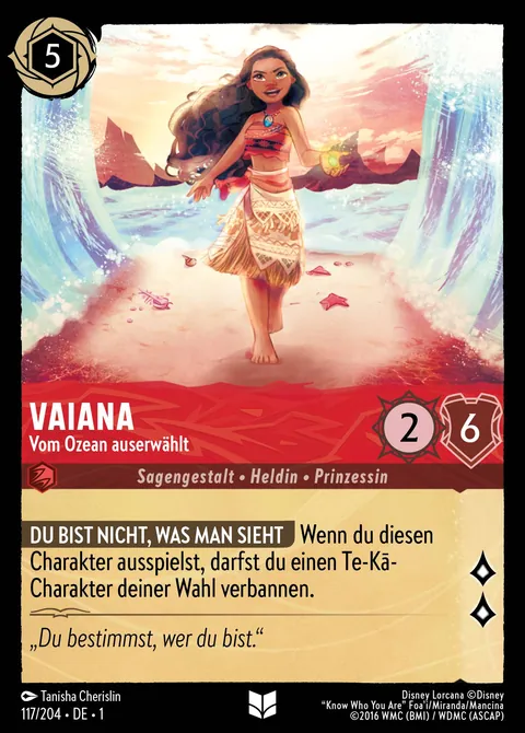 Vaiana - Vom Ozean auserwählt #117 Das erste Kapitel Disney Lorcana-Karte (Near Mint)