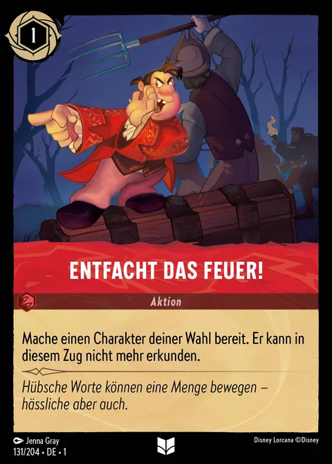 Entfacht das Feuer! #131 Das erste Kapitel Disney Lorcana-Karte (Near Mint)