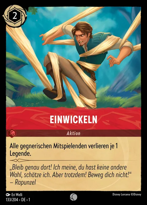 Einwickeln #133 Das erste Kapitel Disney Lorcana-Karte (Near Mint)