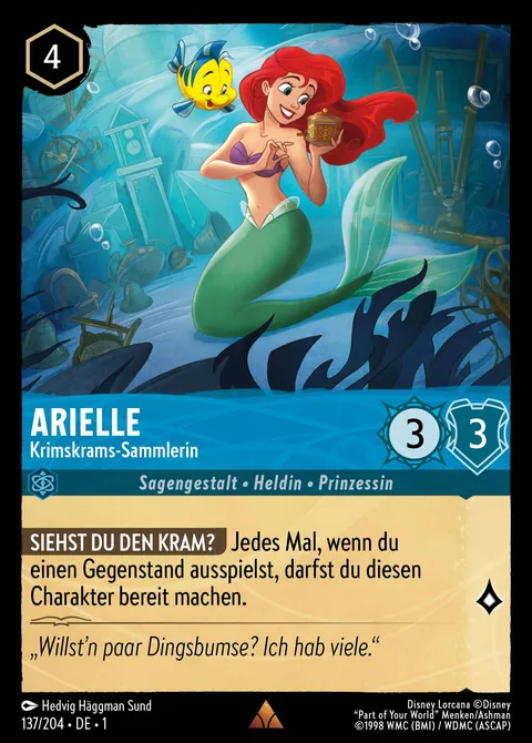 Arielle - Krimskrams-Sammlerin #137 Das erste Kapitel Disney Lorcana-Karte (Near Mint)