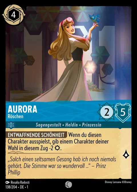 Aurora - Röschen #138 Das erste Kapitel Disney Lorcana-Karte (Near Mint)