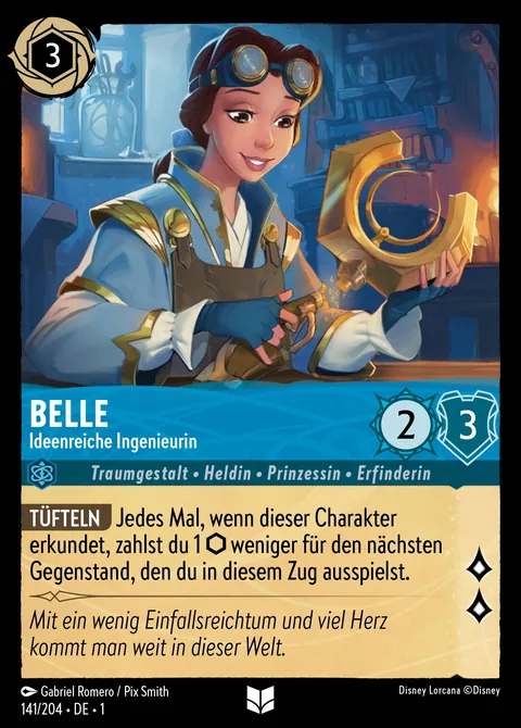 Belle - Ideenreiche Ingenieurin #141 Das erste Kapitel Disney Lorcana-Karte (Near Mint)