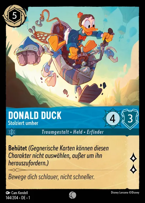 Donald Duck - Stolziert umher #144 Das erste Kapitel Disney Lorcana-Karte (Near Mint)
