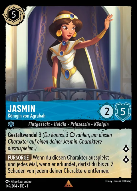Jasmin - Königin von Agrabah #149 Das erste Kapitel Disney Lorcana-Karte (Near Mint)