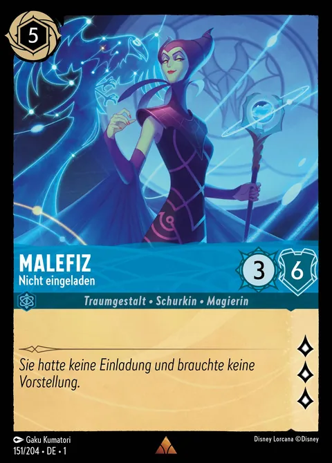 Malefiz - Nicht eingeladen #151 Das erste Kapitel Disney Lorcana-Karte (Near Mint)