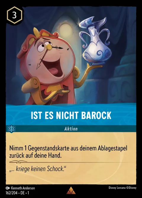Ist es nicht Barock #162 Das erste Kapitel Disney Lorcana-Karte (Near Mint)