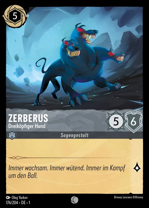 Zerberus - Dreiköpfiger Hund #176 Das erste Kapitel Disney Lorcana-Karte (Near Mint)