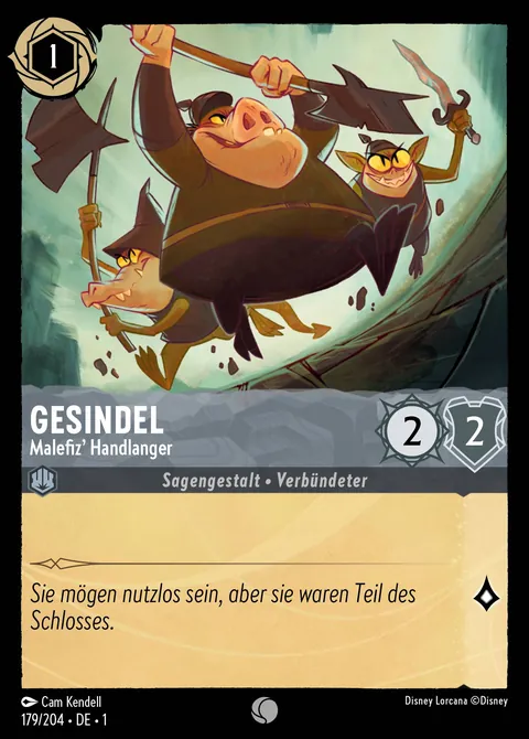 Gesindel - Malefiz' Handlanger #179 Das erste Kapitel Disney Lorcana-Karte (Near Mint)