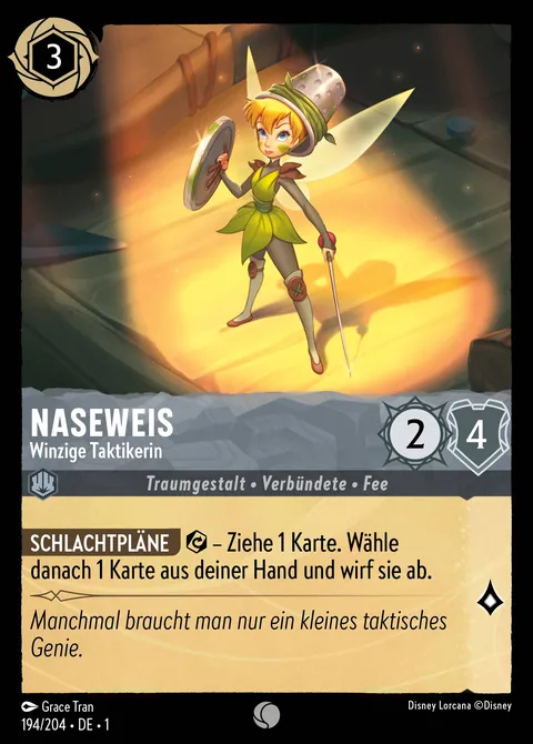 Naseweis - Winzige Taktikerin #194 Das erste Kapitel Disney Lorcana-Karte (Near Mint)