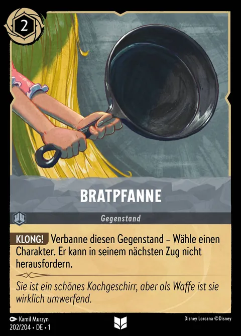 Bratpfanne #202 Das erste Kapitel Disney Lorcana-Karte (Near Mint)