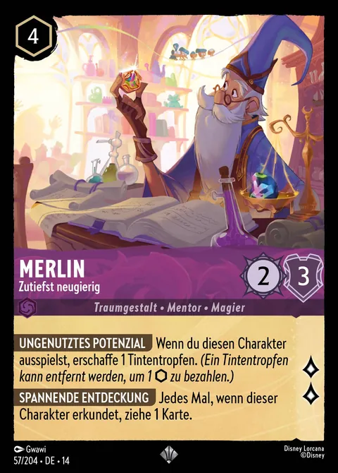 Merlin - Zutiefst neugierig #057 Die Stadt Hyperia Disney Lorcana-Karte (Near Mint)