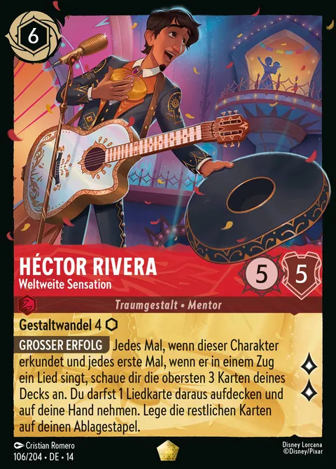 Héctor Rivera - Weltweite Sensation #106 Die Stadt Hyperia Disney Lorcana-Karte (Near Mint)