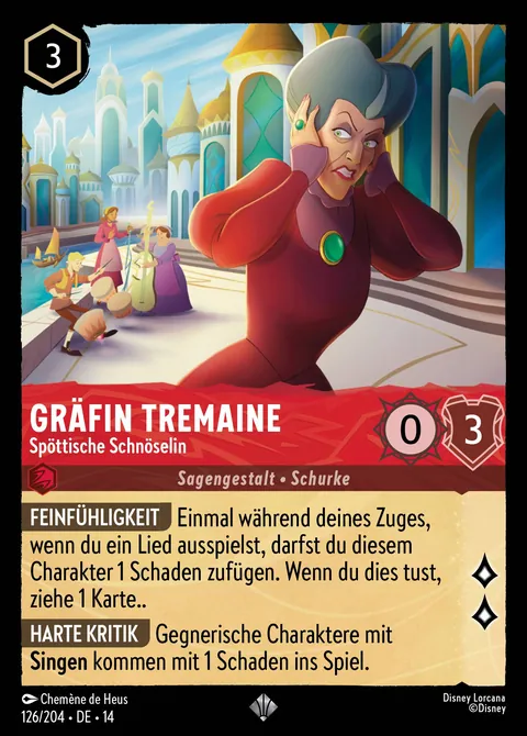 Gräfin Tremaine - Spöttische Schnöselin #126 Die Stadt Hyperia Disney Lorcana-Karte (Near Mint)