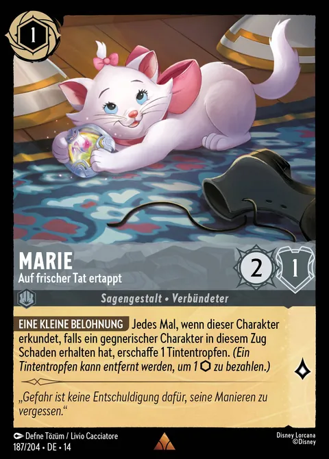 Marie - Auf frischer Tat ertappt #187 Die Stadt Hyperia Disney Lorcana-Karte (Near Mint)