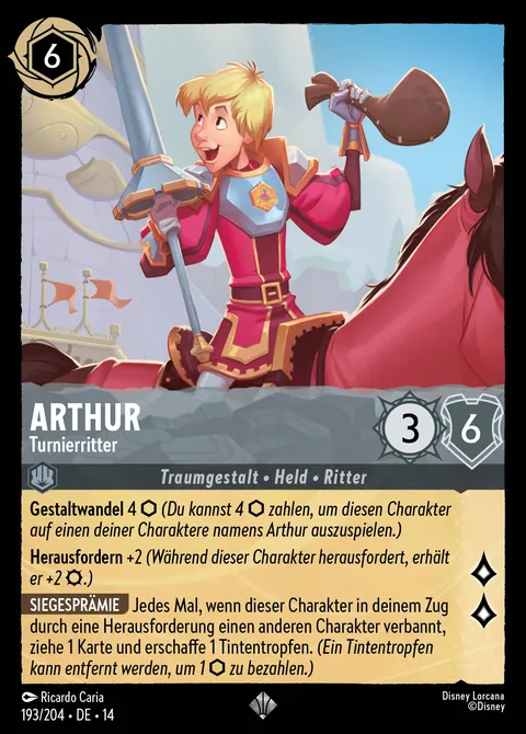 Arthur - Turnierritter #193 Die Stadt Hyperia Disney Lorcana-Karte (Near Mint)