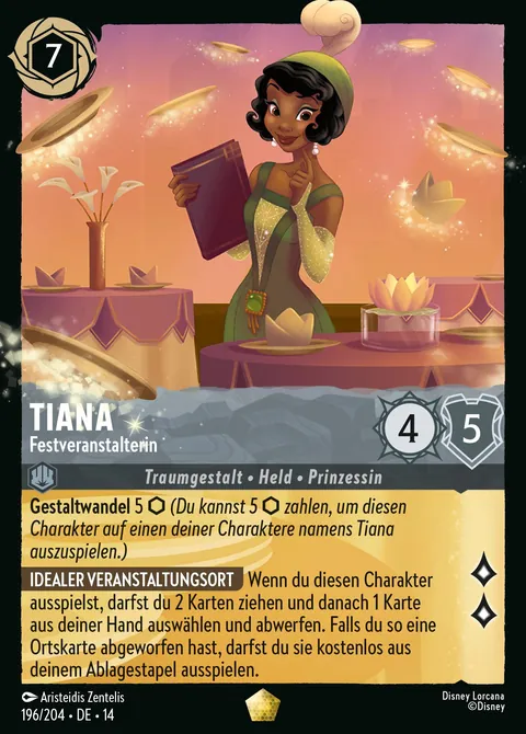 Tiana - Festveranstalterin #196 Die Stadt Hyperia Disney Lorcana-Karte (Near Mint)