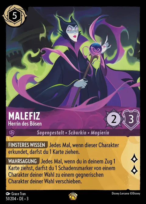 Malefiz - Herrin des Bösen #051 Die Tintenlande Disney Lorcana-Karte (Near Mint)
