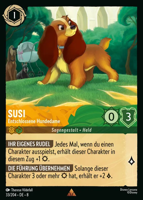 Susi - Entschlossene Hundedame #033 Domäne von Dschafar Disney Lorcana-Karte (Near Mint)