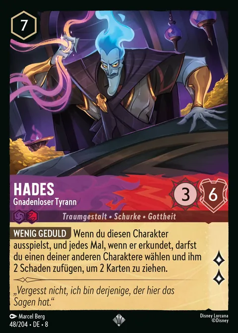 Hades - Gnadenloser Tyrann #048 Domäne von Dschafar Disney Lorcana-Karte (Near Mint)