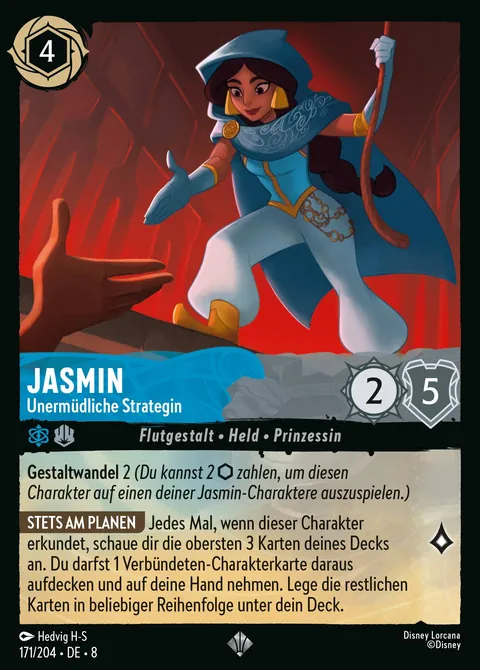 Jasmin - Unermüdliche Strategin #171 Domäne von Dschafar Disney Lorcana-Karte (Near Mint)