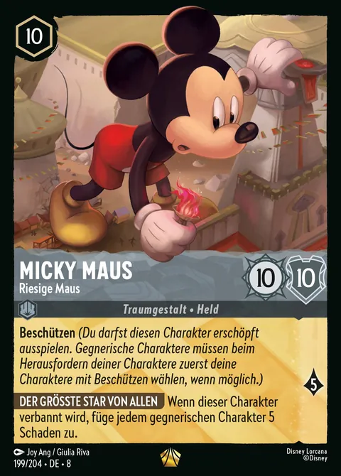Micky Maus - Riesige Maus #199 Domäne von Dschafar Disney Lorcana-Karte (Near Mint)