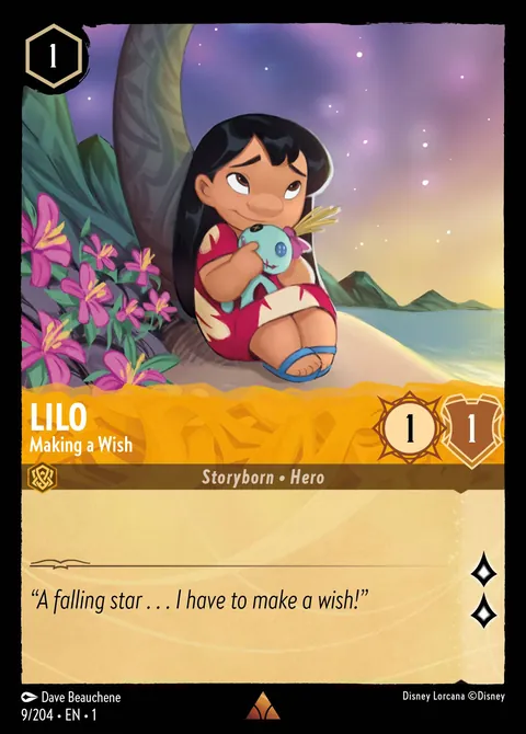 Lilo - Making a Wish #009 The First Chapter Disney Lorcana card (Near Mint)
