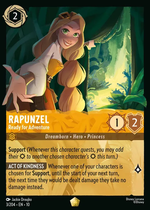 Rapunzel - Ready for Adventure #003 Whispers in the Well Disney Lorcana card (Near Mint)
