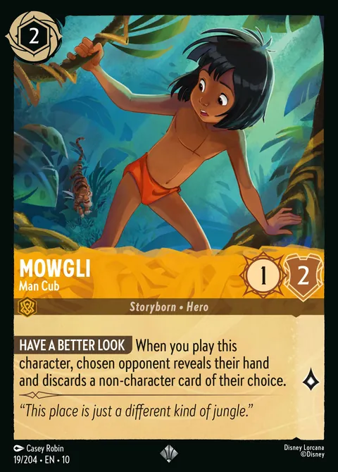 Mowgli - Man Cub #019 Whispers in the Well Disney Lorcana card (Near Mint)