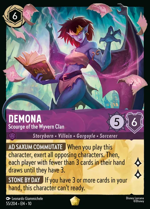 Demona - Scourge of the Wyvern Clan #055 Whispers in the Well Disney Lorcana card (Near Mint)