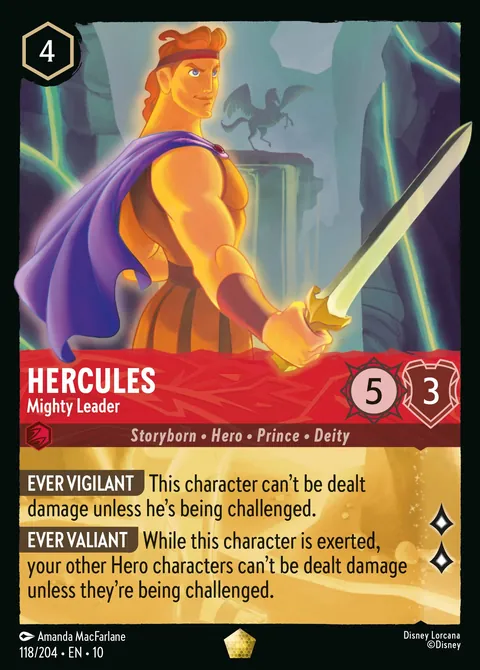 Hercules - Mighty Leader #118 Whispers in the Well Disney Lorcana card (Near Mint)