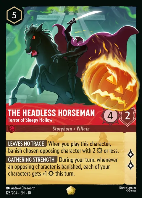The Headless Horseman - Terror of Sleepy Hollow #125 Whispers in the Well Disney Lorcana card (Near Mint)