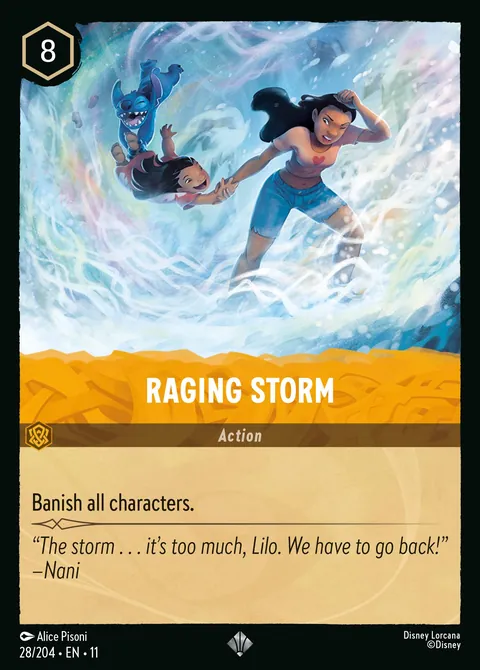 Raging Storm #028 Winterspell Disney Lorcana card (Near Mint)