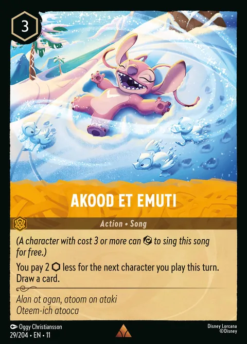 Akood et Emuti #029 Winterspell Disney Lorcana card (Near Mint)