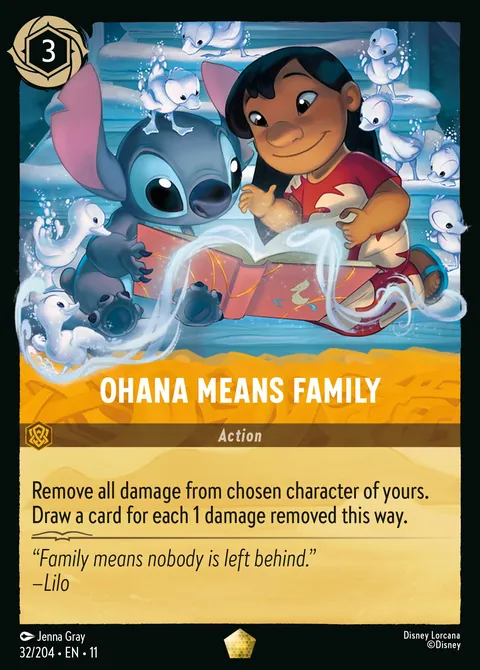 Ohana Means Family #032 Winterspell Disney Lorcana card (Near Mint)